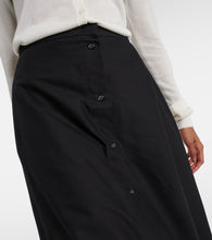 Toteme High-rise cotton maxi skirt