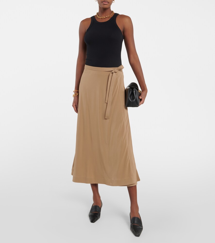Toteme Jersey wrap skirt