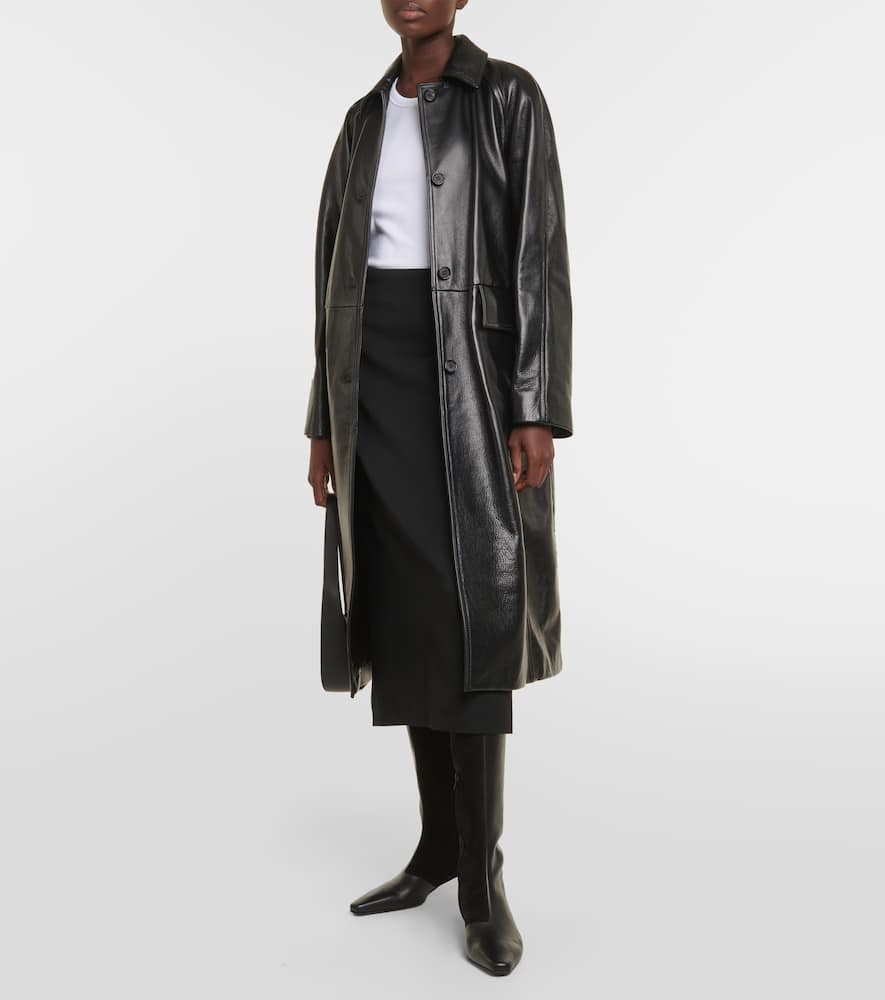 Toteme Leather knee-high boots