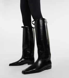 Toteme Leather knee-high boots