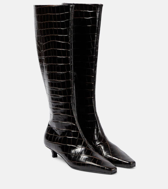 Toteme Leather knee-high boots