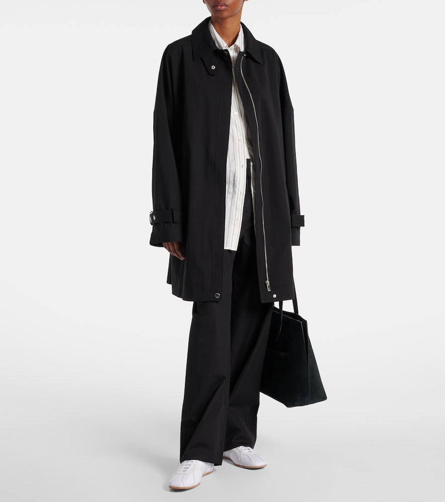 Toteme Leather-trimmed sneakers