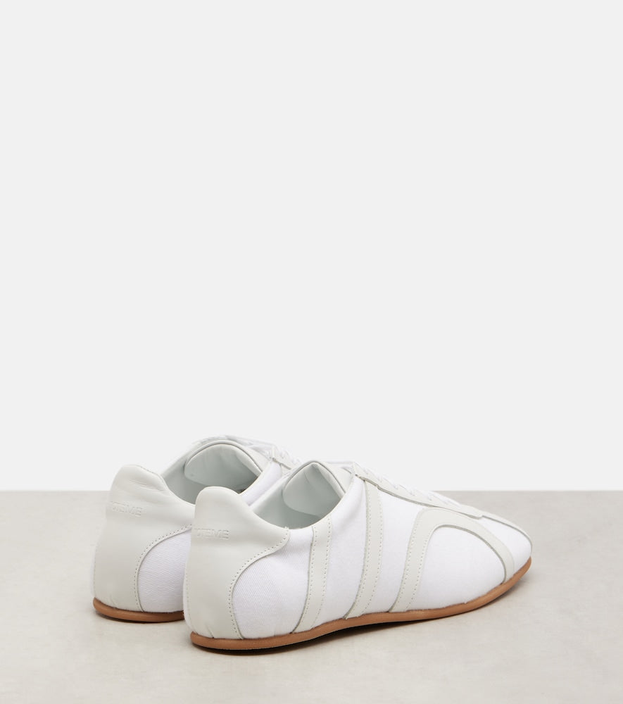 Toteme Leather-trimmed sneakers