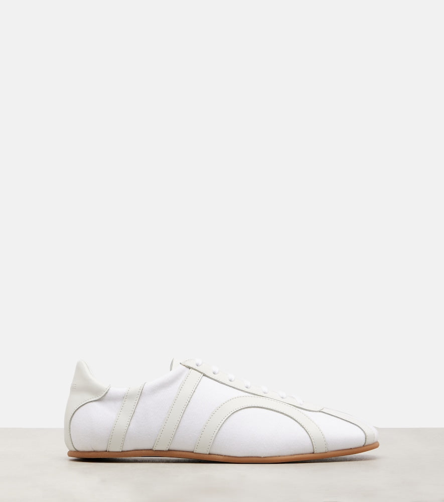 Toteme Leather-trimmed sneakers