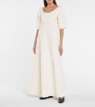 Toteme Linen and cotton-blend midi dress