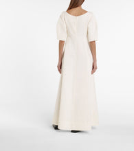 Toteme Linen and cotton-blend midi dress