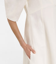 Toteme Linen and cotton-blend midi dress