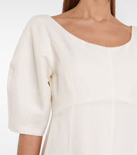 Toteme Linen and cotton-blend midi dress