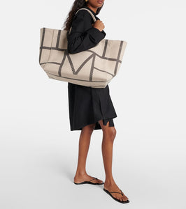 Toteme Monogram canvas tote bag