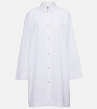 Toteme Oversized cotton shirt dress. 图腾超大号棉质衬衫裙