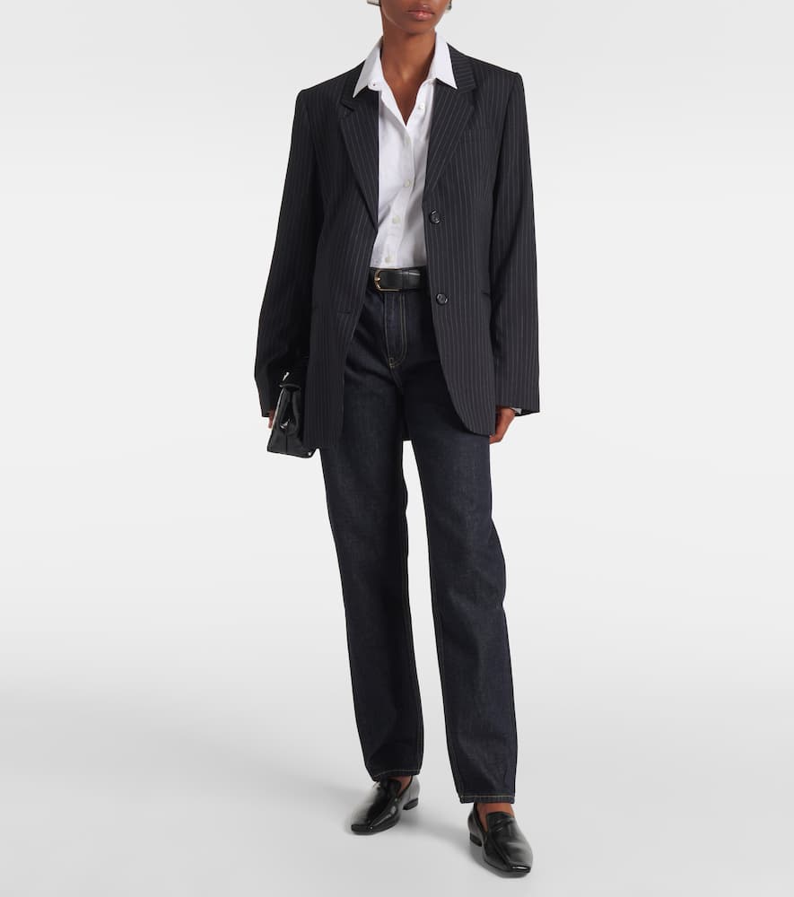 Toteme Pinstripe wool-blend blazer