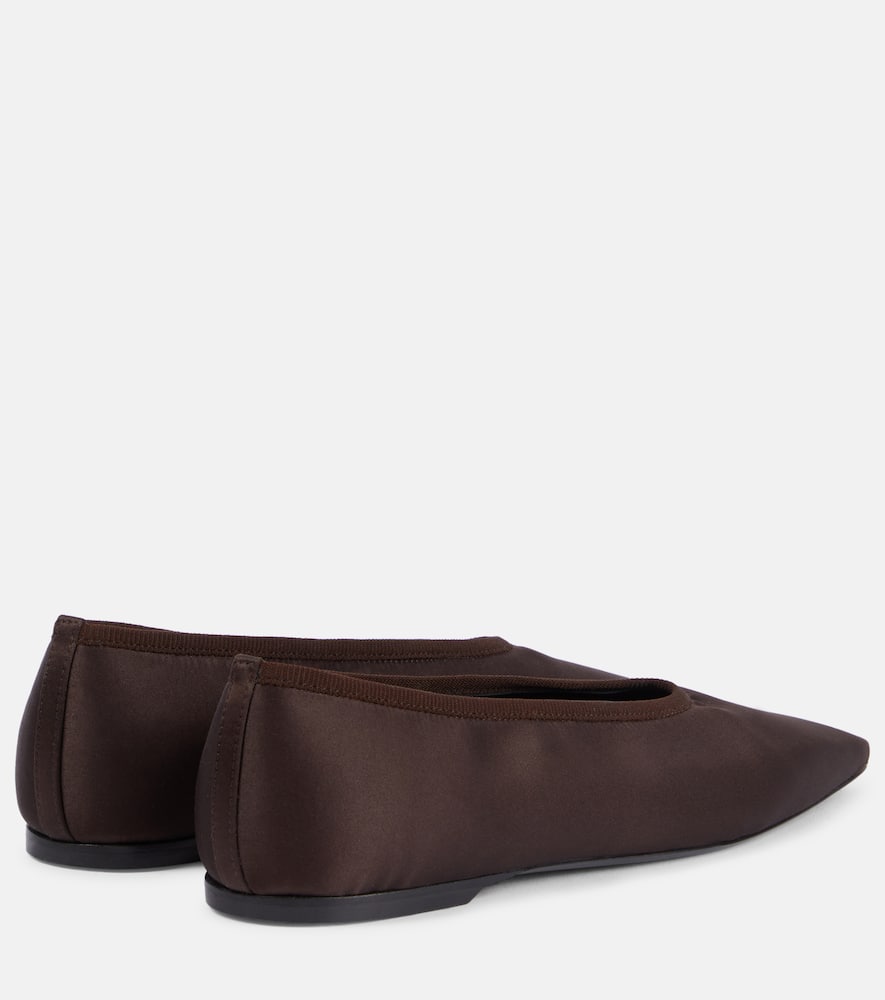 Toteme Satin ballet flats