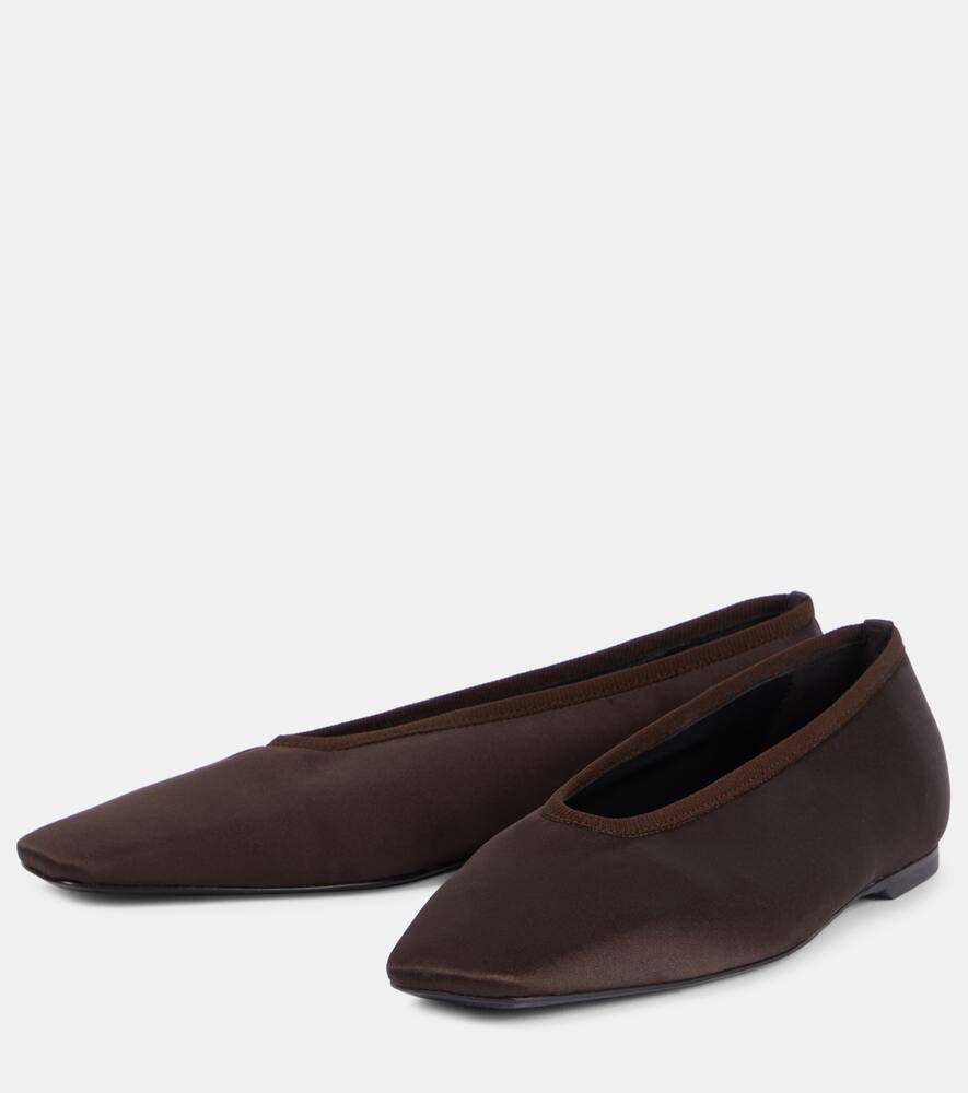 Toteme Satin ballet flats
