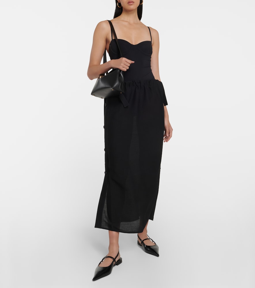 Toteme Satin maxi skirt