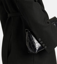 Toteme Satin-trimmed wrap blazer