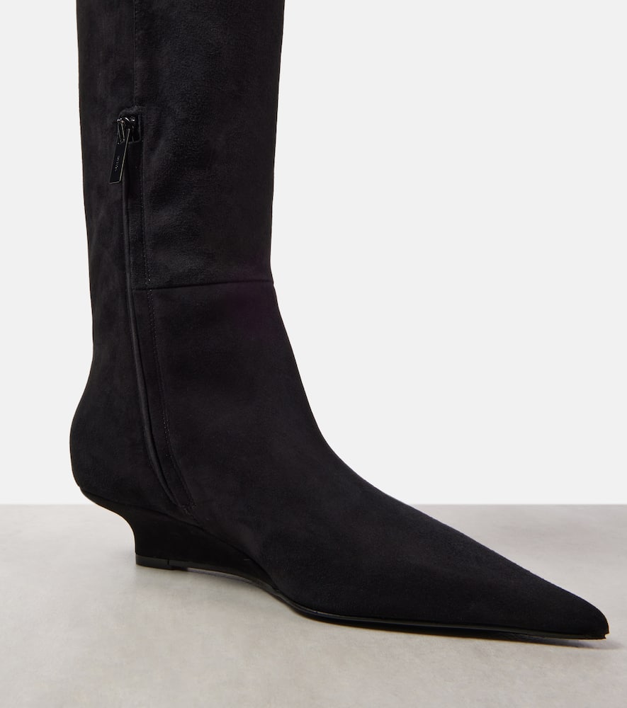 Toteme Sharp 40 suede knee-high boots