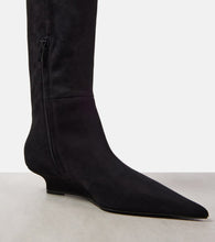 Toteme Sharp 40 suede knee-high boots