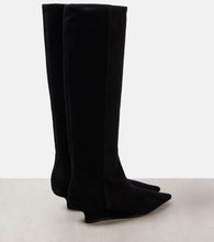 Toteme Sharp 40 suede knee-high boots