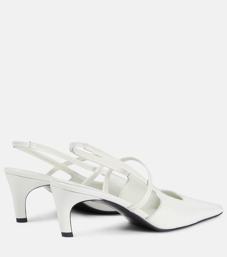 Toteme Sharp 50 patent leather slingback pumps