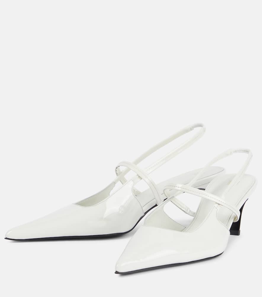 Toteme Sharp 50 patent leather slingback pumps