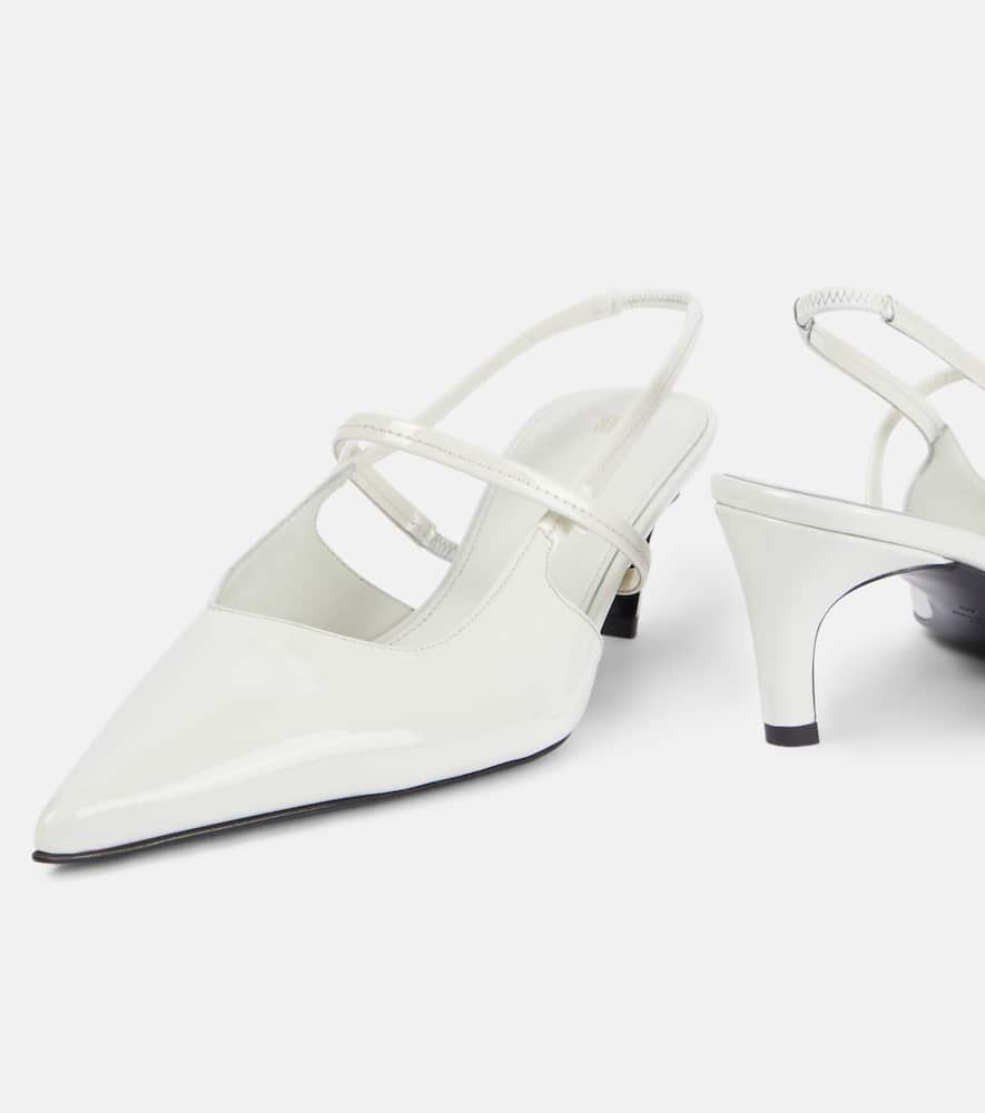 Toteme Sharp 50 patent leather slingback pumps