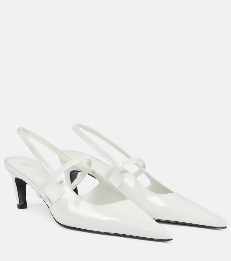 Toteme Sharp 50 patent leather slingback pumps