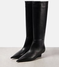 Toteme Sharp leather knee-high boots