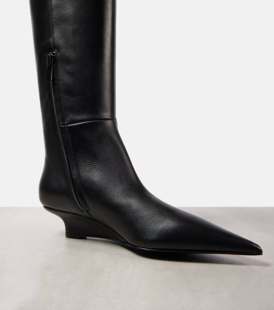 Toteme Sharp leather knee-high boots