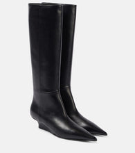 Toteme Sharp leather knee-high boots