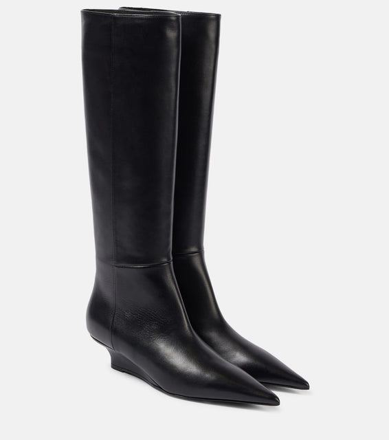 Toteme Sharp leather knee-high boots
