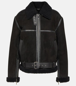 Toteme Shearling and suede jacket