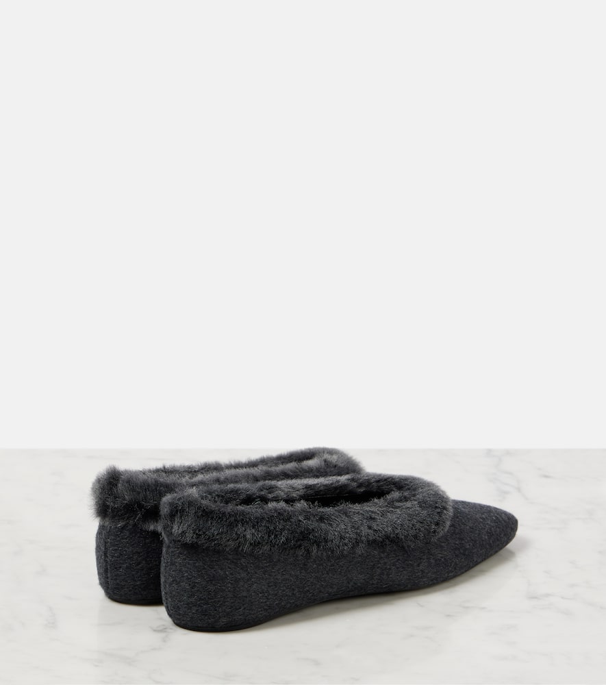 Toteme Shearling-lined ballet flats
