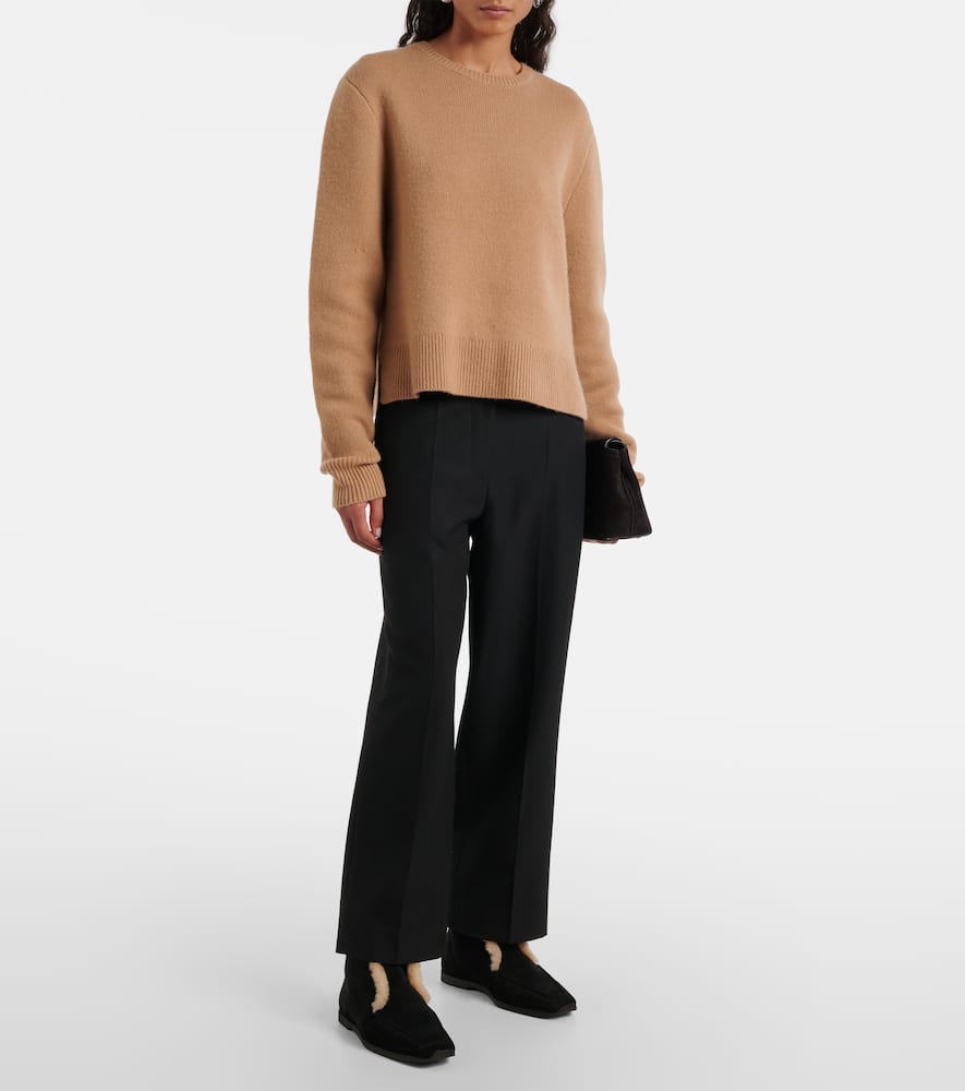 Toteme Shearling-lined leather ankle boots