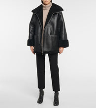 Toteme Shearling-lined leather jacket