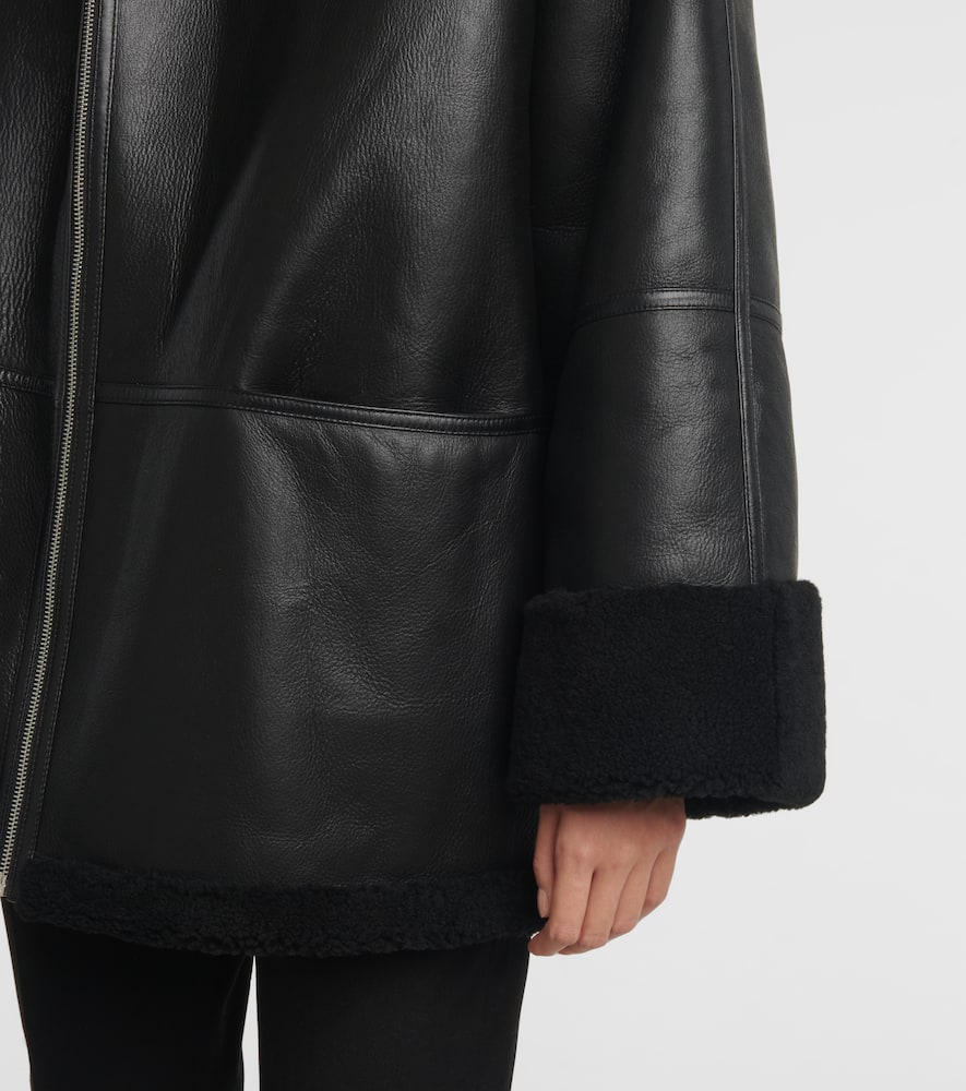 Toteme Shearling-lined leather jacket