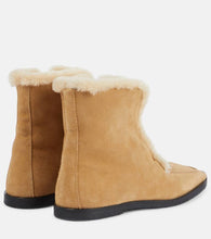 Toteme Shearling-lined suede ankle boots