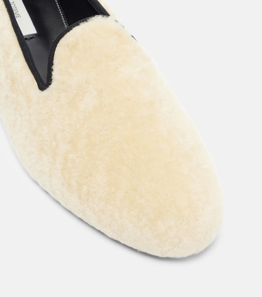Toteme Shearling loafers