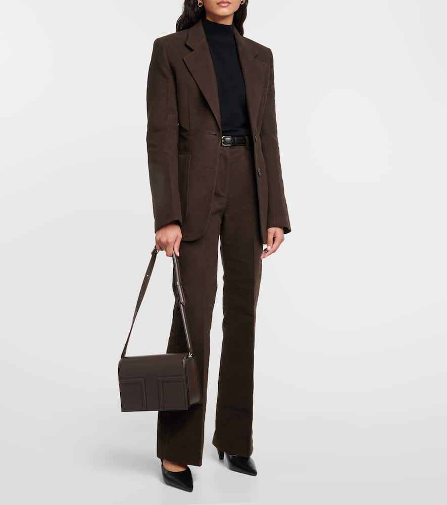 Toteme Single-breasted cotton blazer