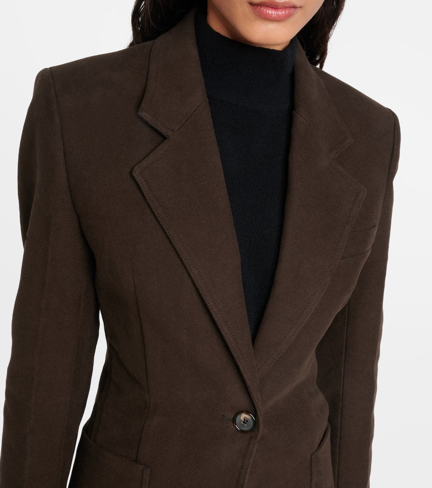 Toteme Single-breasted cotton blazer