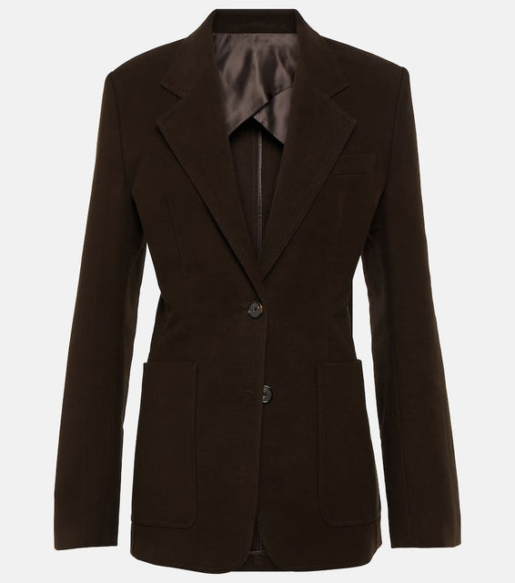 Toteme Single-breasted cotton blazer