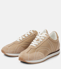 Toteme Sport suede-trimmed sneakers