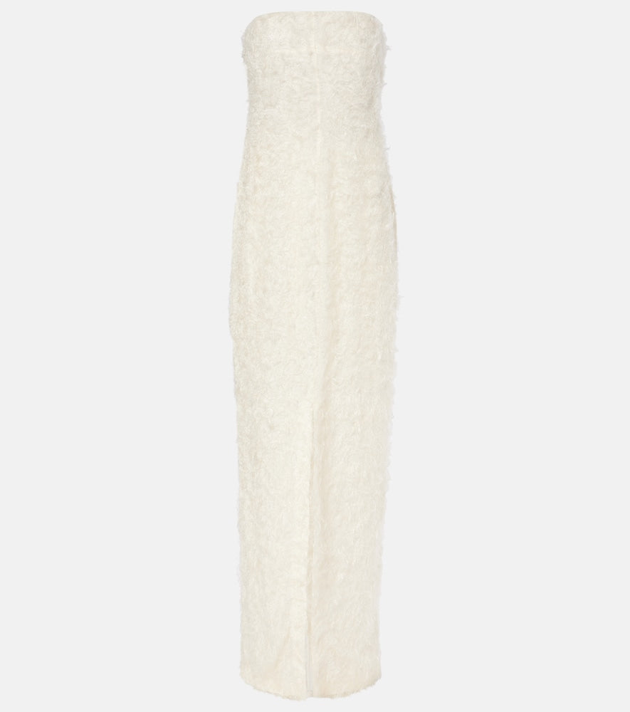 Toteme Strapless fil coup√É¬© maxi dress. Toteme 无肩带剪裁长款连衣裙
