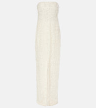 Toteme Strapless fil coup√É¬© maxi dress. Toteme 无肩带剪裁长款连衣裙