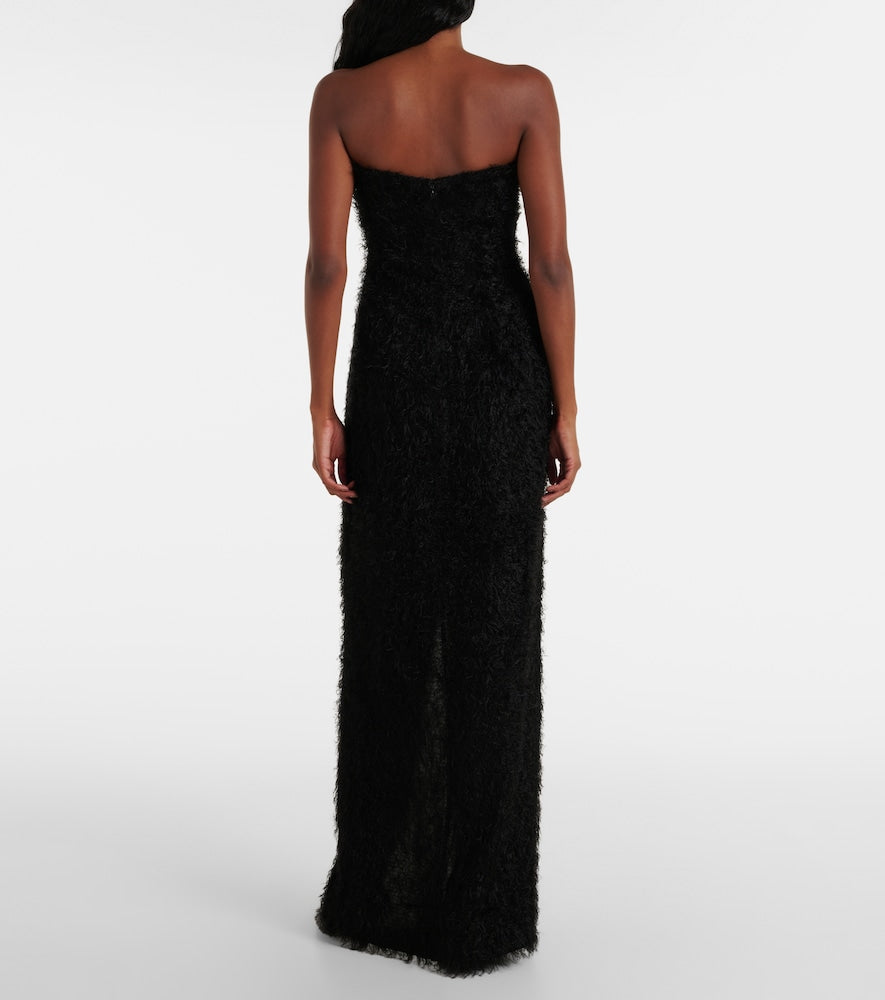 Toteme Strapless fil coup√É¬© midi dress
