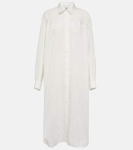 Toteme Striped jacquard shirt dress