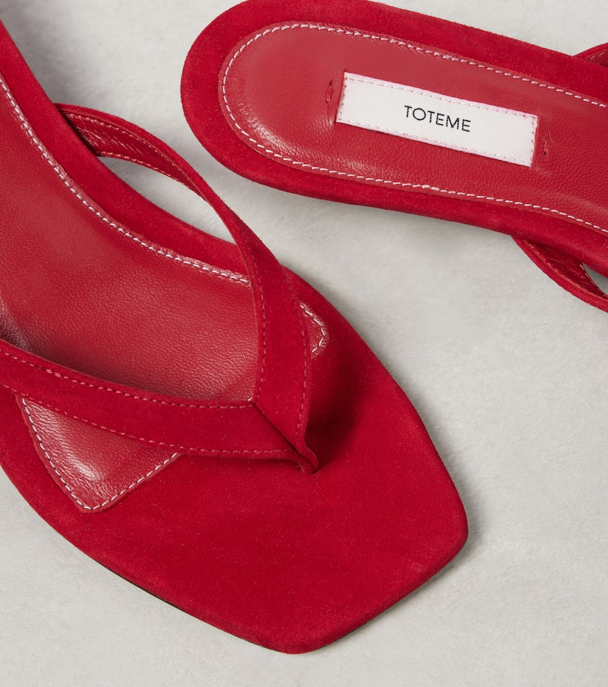 Toteme Suede thong sandals