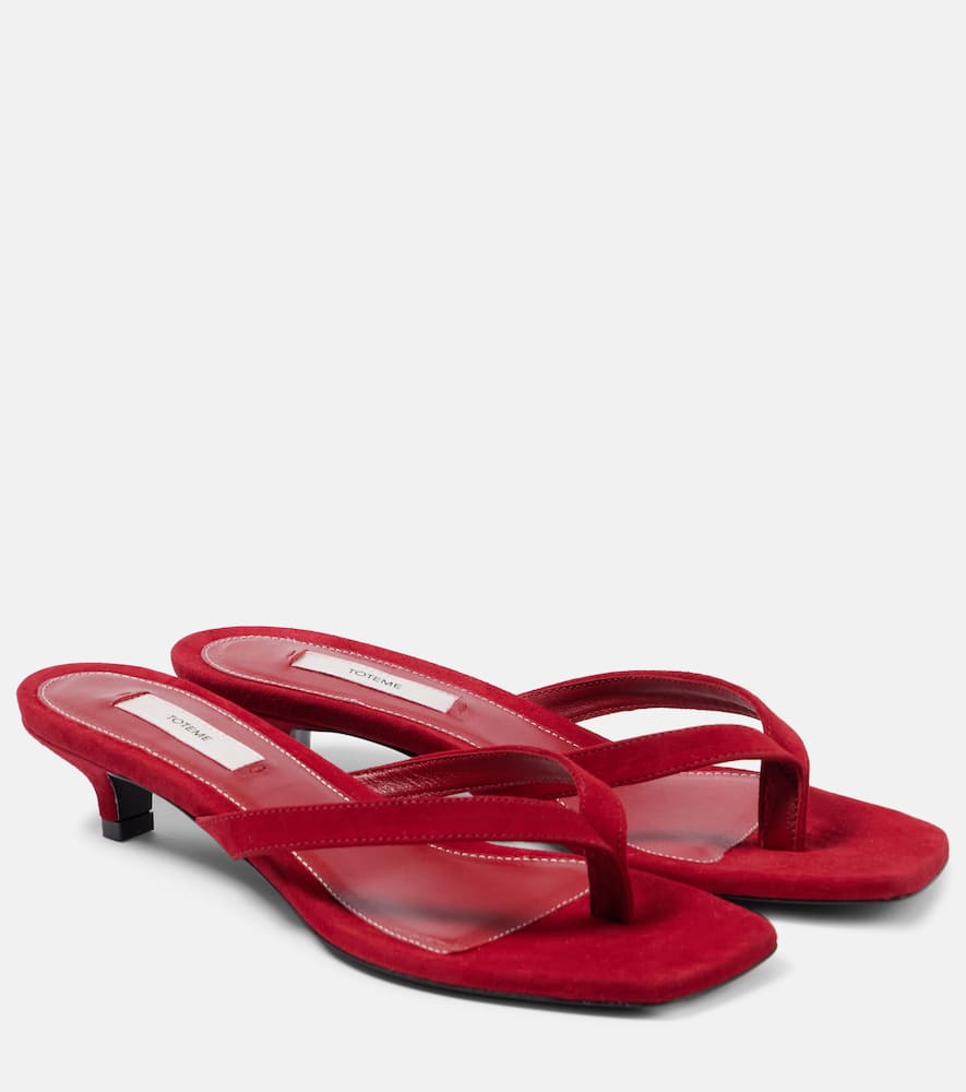 Toteme Suede thong sandals