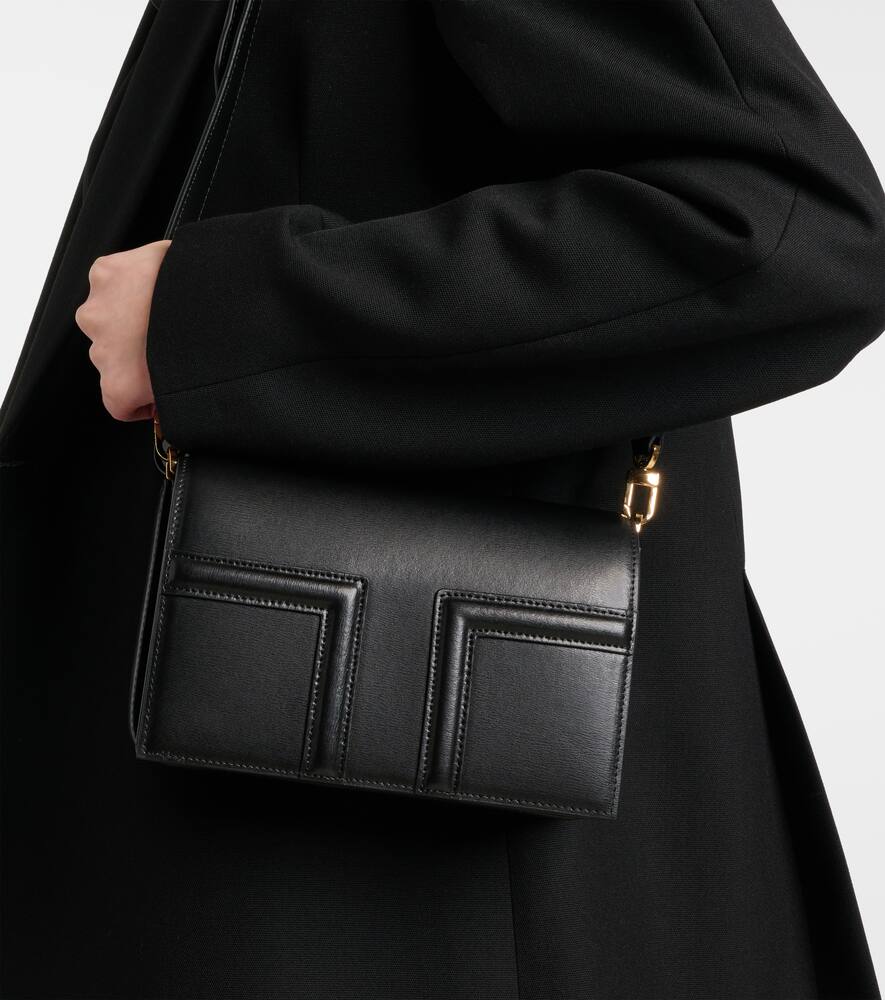 Toteme T-Flap Mini leather crossbody bag