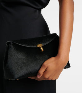 Toteme T-Lock Small calf hair tote bag