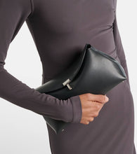 Toteme T-Lock Small leather clutch